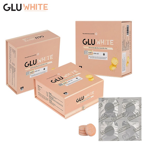 1.Viên sủi trắng da toàn diện GluWhite