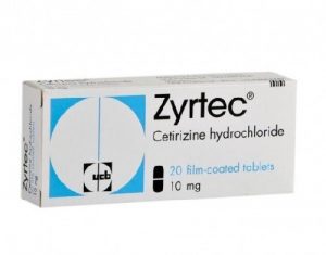 5.Thuốc chống dị ứng thế hệ mới Zyrtec