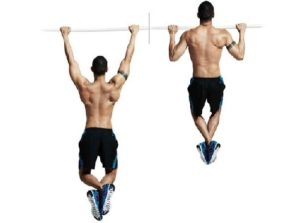 2.Bài tập gym tăng cân bằng hít xà Negative Pull Up luyện cơ tay