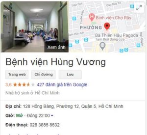 Địa chỉ và thời gian khám bệnh
