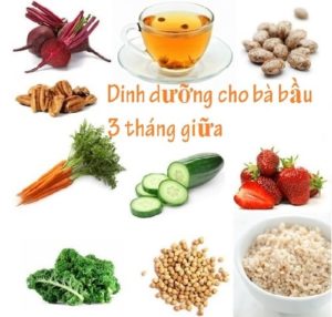 Bà bầu nên ăn gì trong 3 tháng giữa