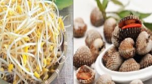 Món sò huyết kèm giá đỗ tốt cho sinh lý nam