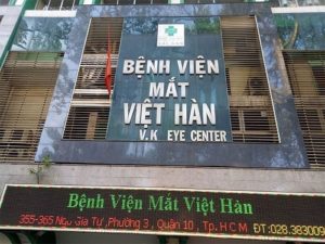 Chữa các bệnh lý về mắt tại bệnh viện mắt Việt Hàn