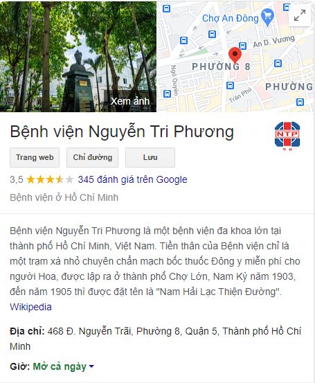 Địa chỉ bệnh viện Nguyễn Tri Phương ở đâu?