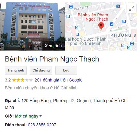 Địa chỉ bệnh viện Phạm Ngọc Thạch ở đâu?