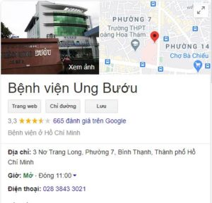 Đường đi bệnh viện Ung Bướu TP HCM